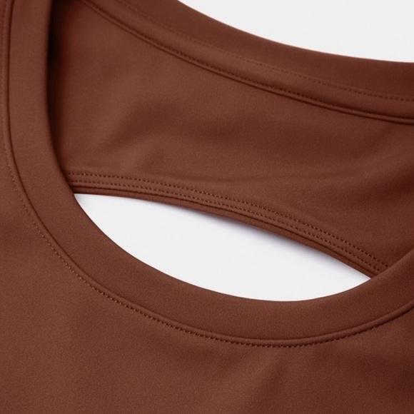 HALARA Brown Cutout Back Dress - Picture 8 of 13